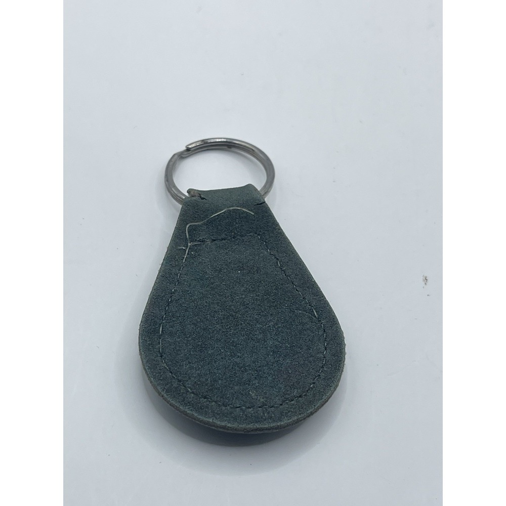 Capri Keychain Black Leather Key Chain - Picture 2 of 2